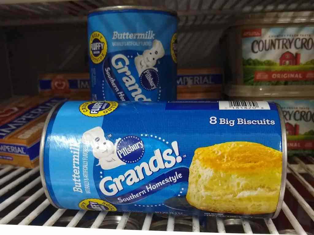 canned pillsbury biscuits fridge