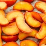 frozen peaches browning