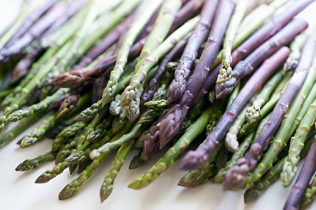 pick of the crop purple green asparagus