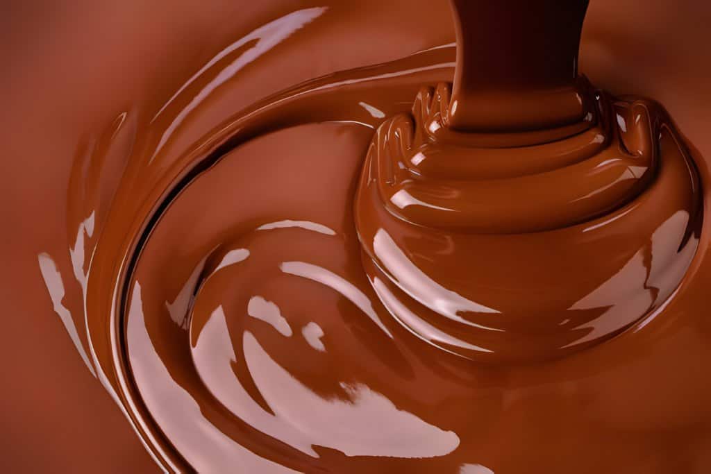 stream melt chocolate spreads waves