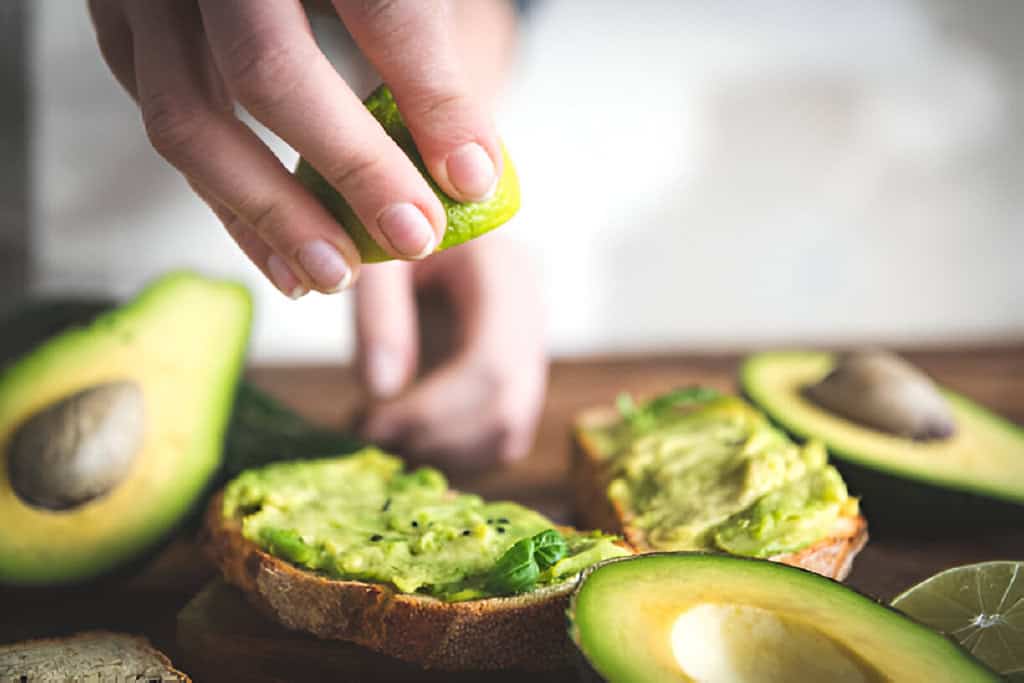 fresh avocado sandwich