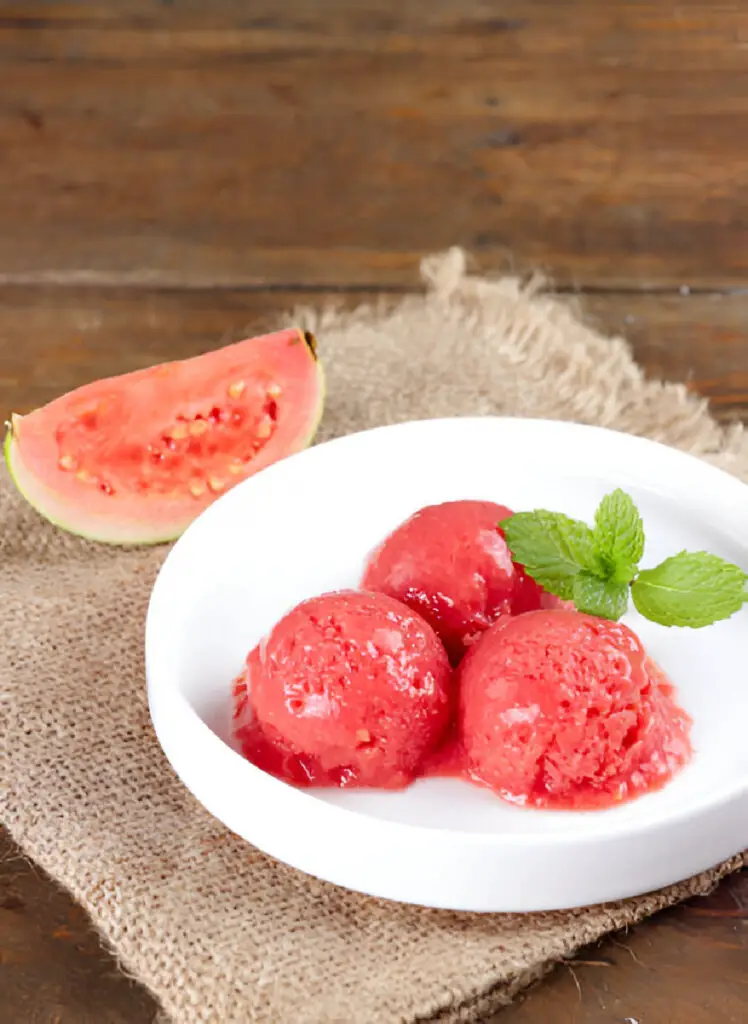 sorbet guarva jambu biji or guava