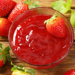 strawberry puree and strawberries