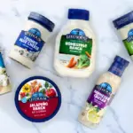 Salad dressings and dips in package bottle