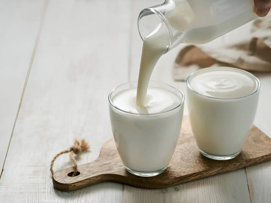 homemade kefir buttermilk or yogurt