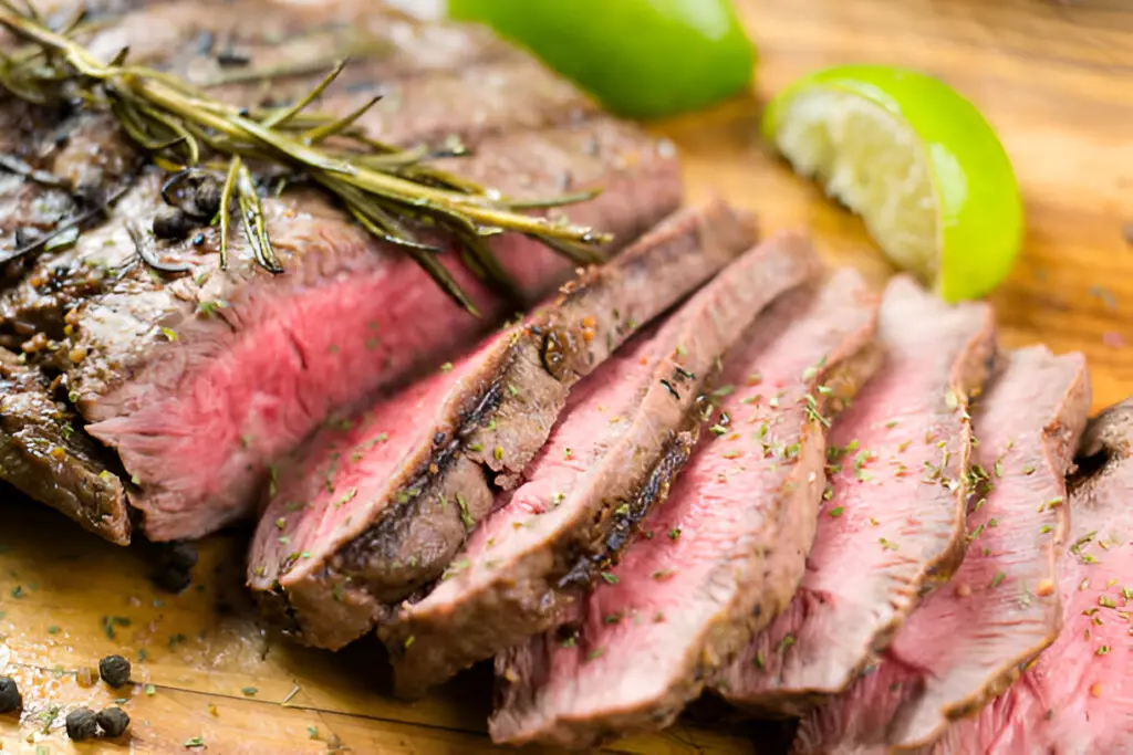 juicy grilled flank steak