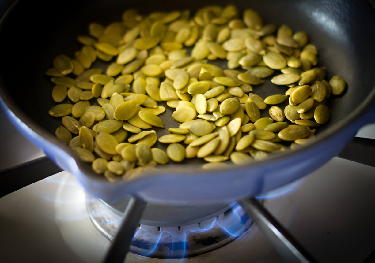 oasting pumpkin seeds pepitas