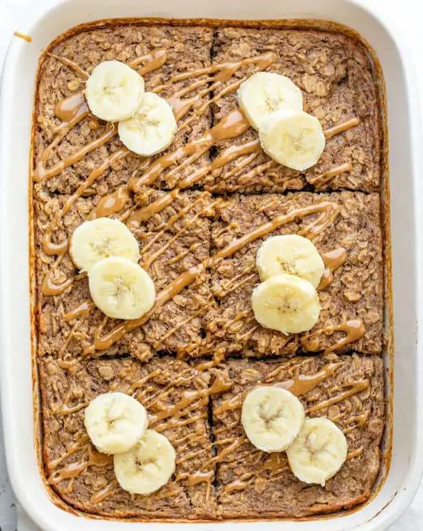 Banana Baked Oatmeal Peanut Butter