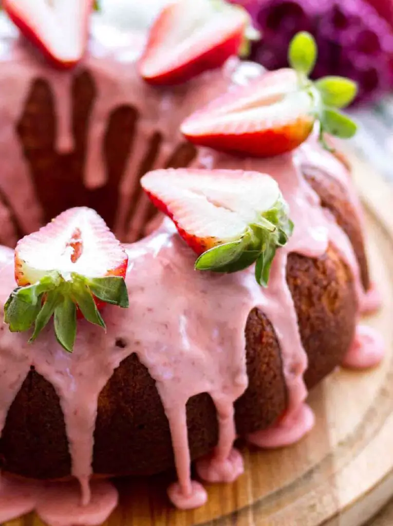 Strawberry Bundt Cake Topping