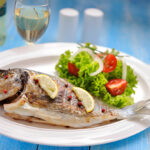 grilled sea bream fish