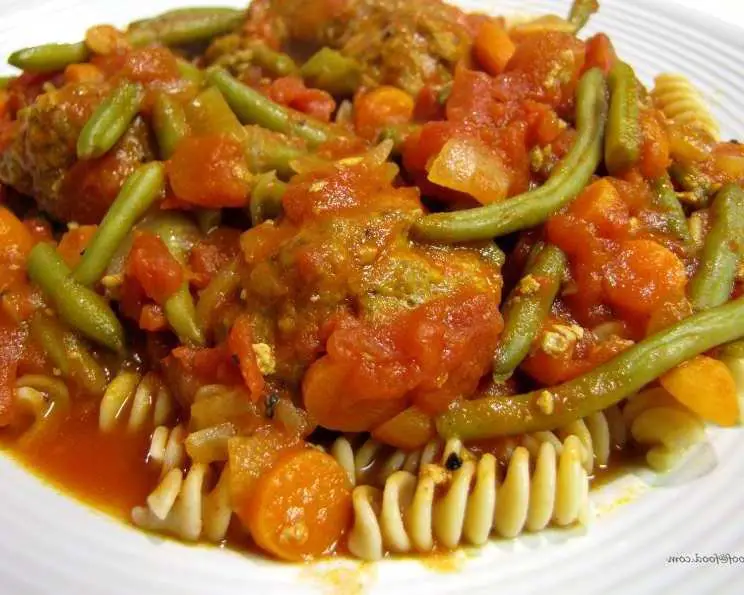 Meatballs Casserole With Green Beans