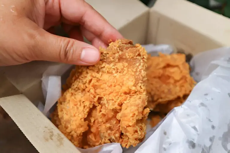 fried chicken picking fried chicken