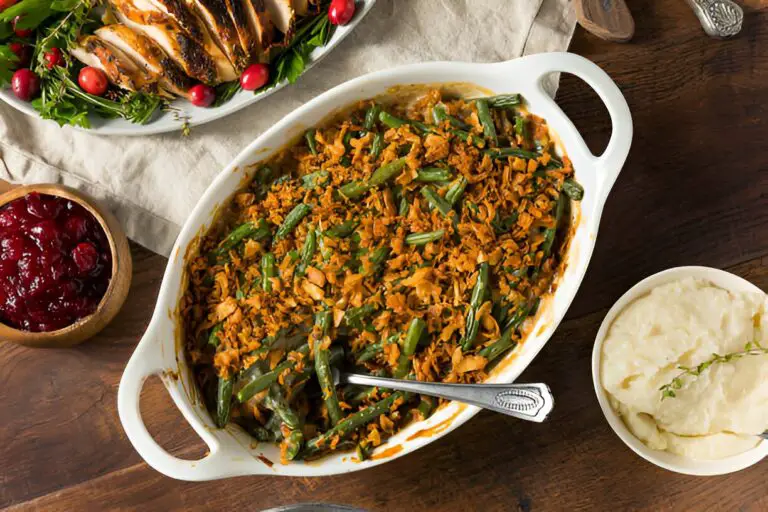 homemade thanksgiving green bean casserole