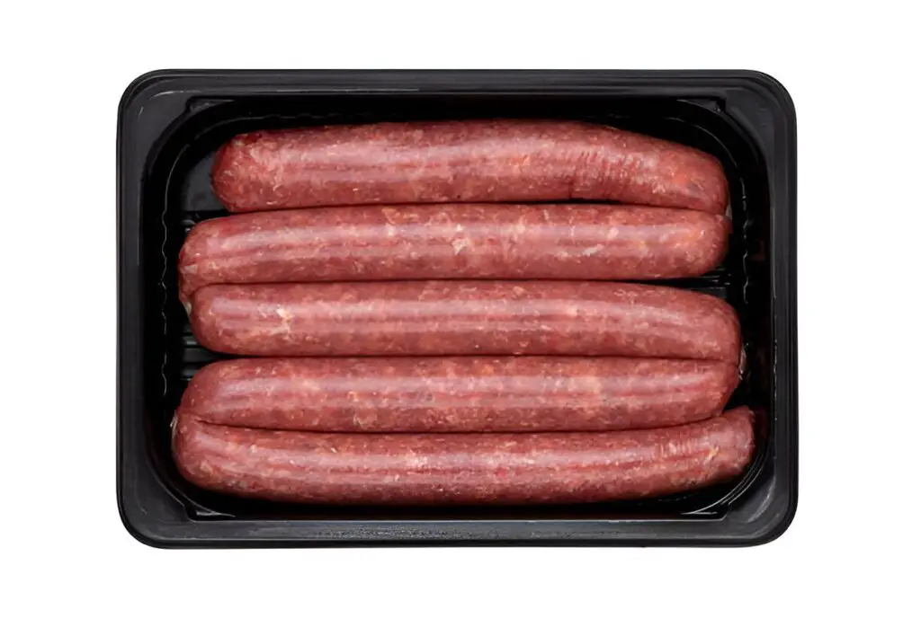 raw sausages