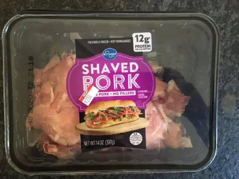 Kroger Shaved Pork in Packaging
