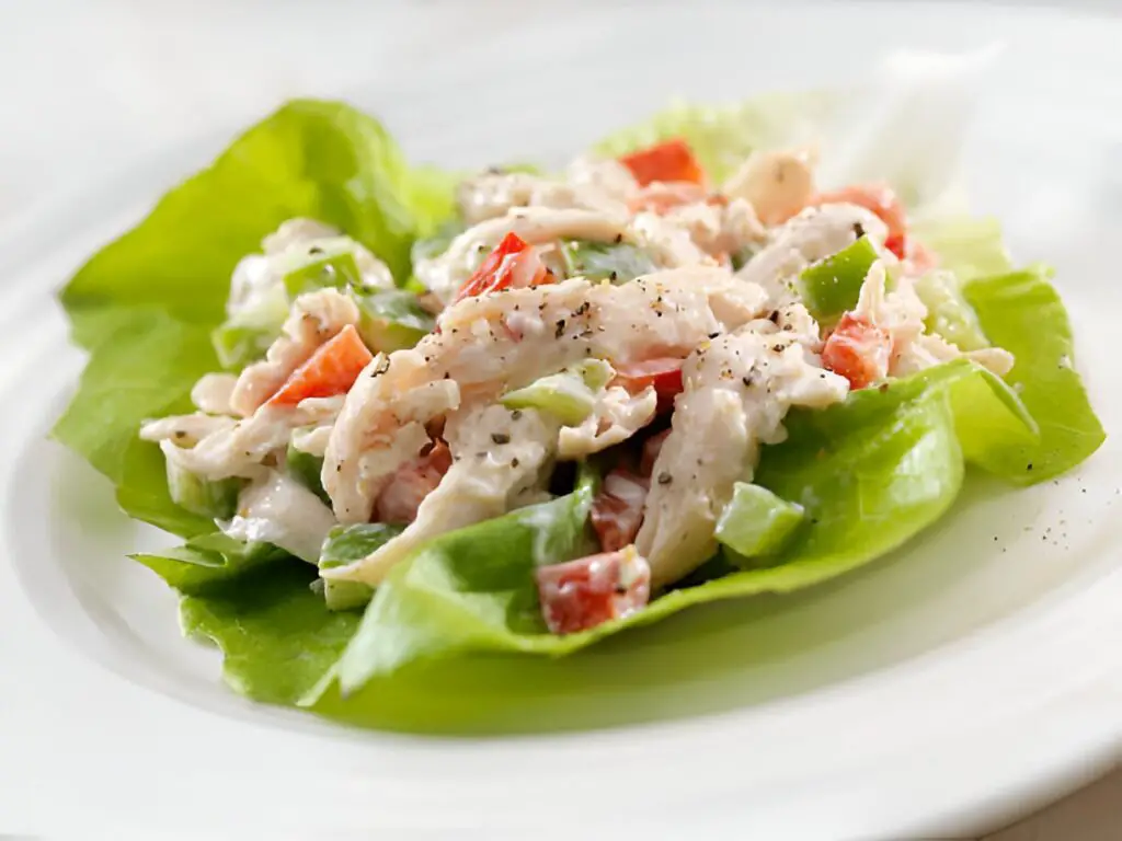 chicken salad lettuce wrap