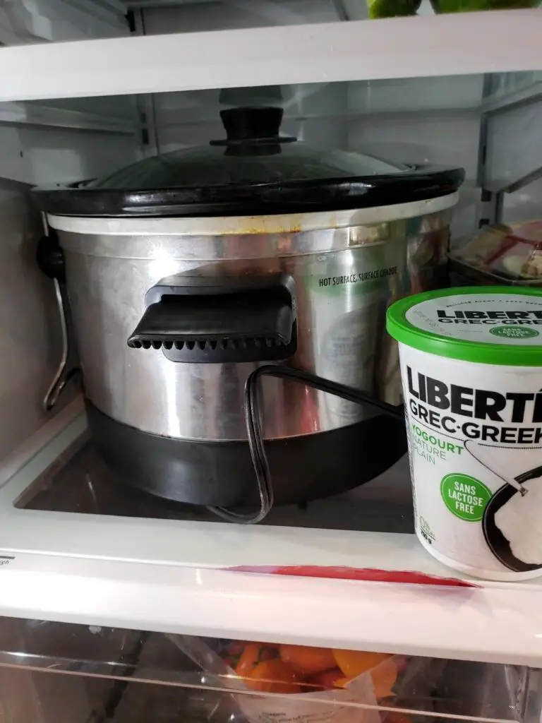 put the crockpot in the fridge