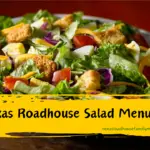 Texas Roadhouse Salad Menu with Dressing