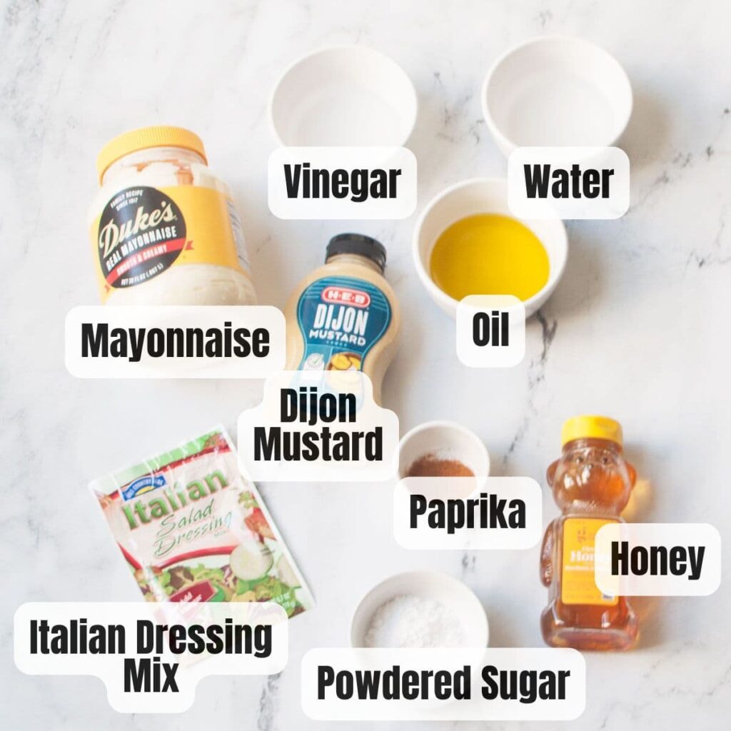 ingredients needed to make Copycat Texas Roadhouse Italian Dressing 